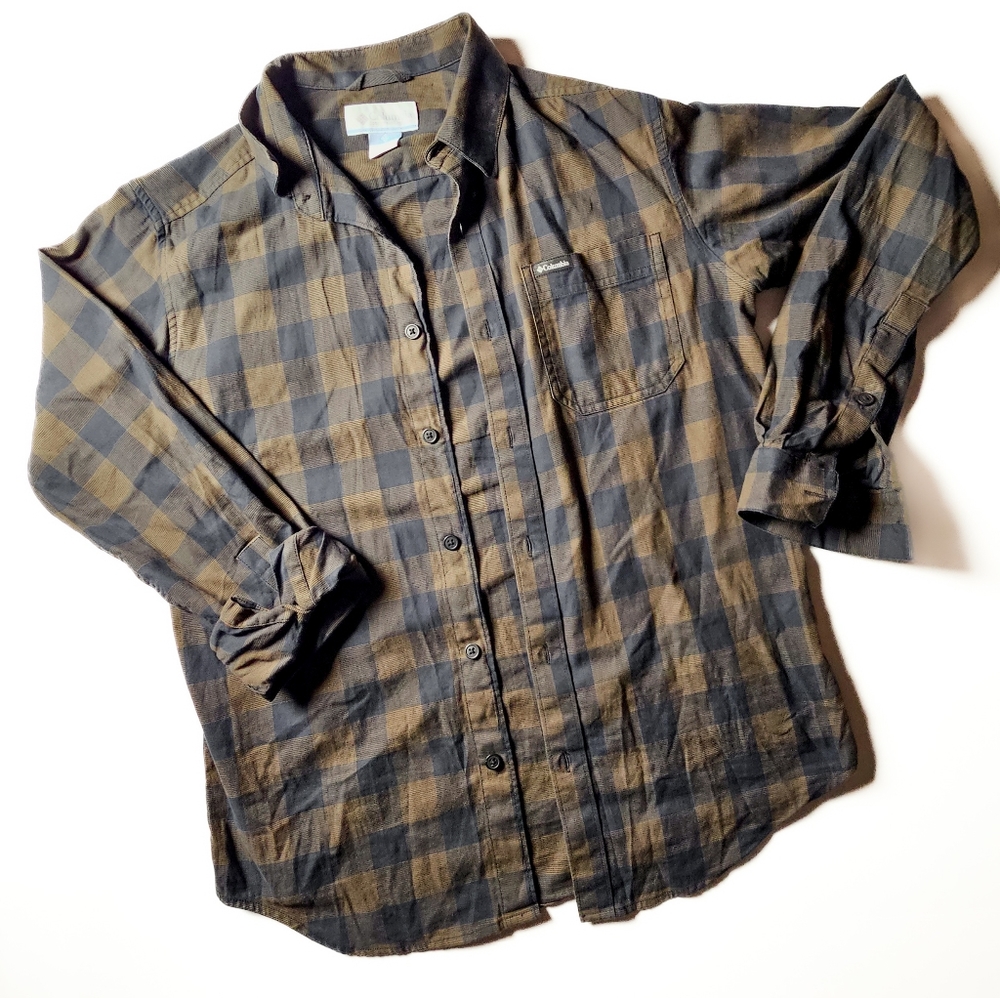 Mens Columbia Button Up